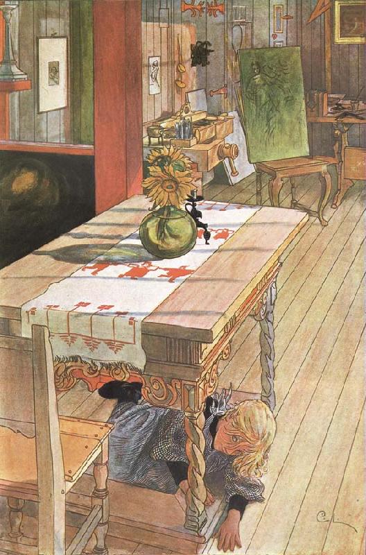 Hide and Seek, Carl Larsson